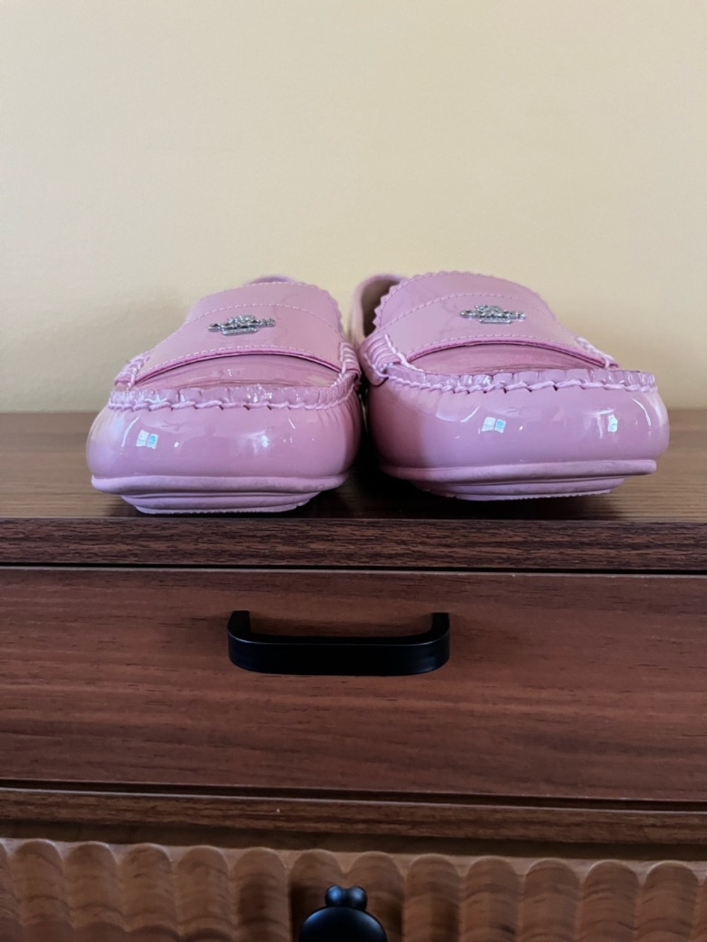 Coach Glossy Pink Loafers - Picture 10 of 11